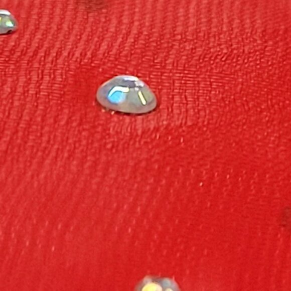 Red Sequin Scarf Glossy Sheen Sheer Scarf Wedding Formal Dress Scarf - NEW - Picture 15 of 15